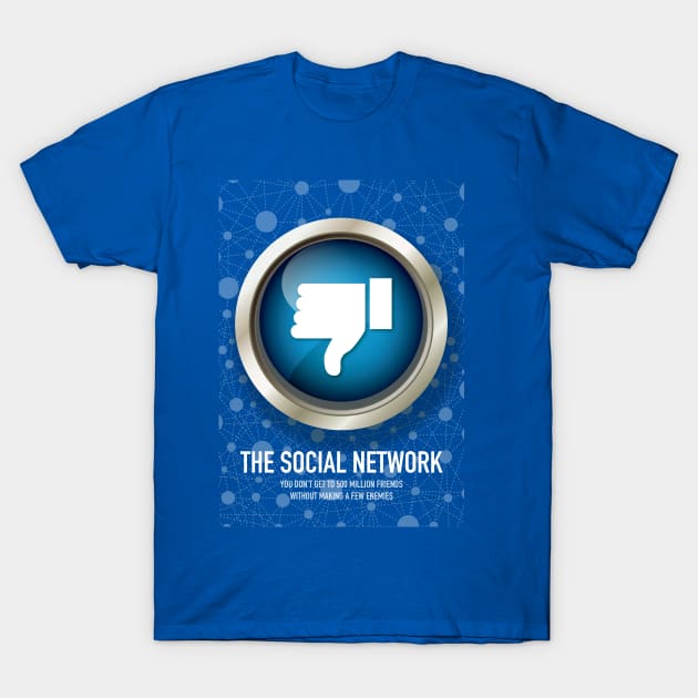 The Social Network - Alternative Movie Poster T-Shirt by MoviePosterBoy